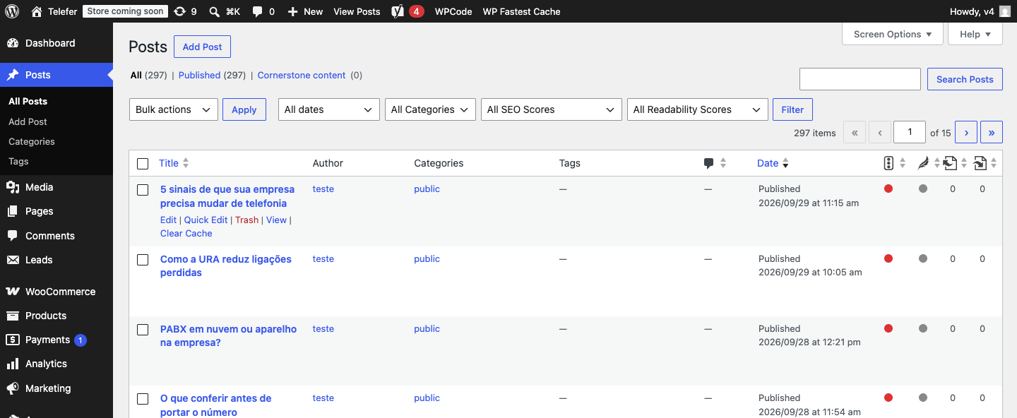Lista de posts no WordPress